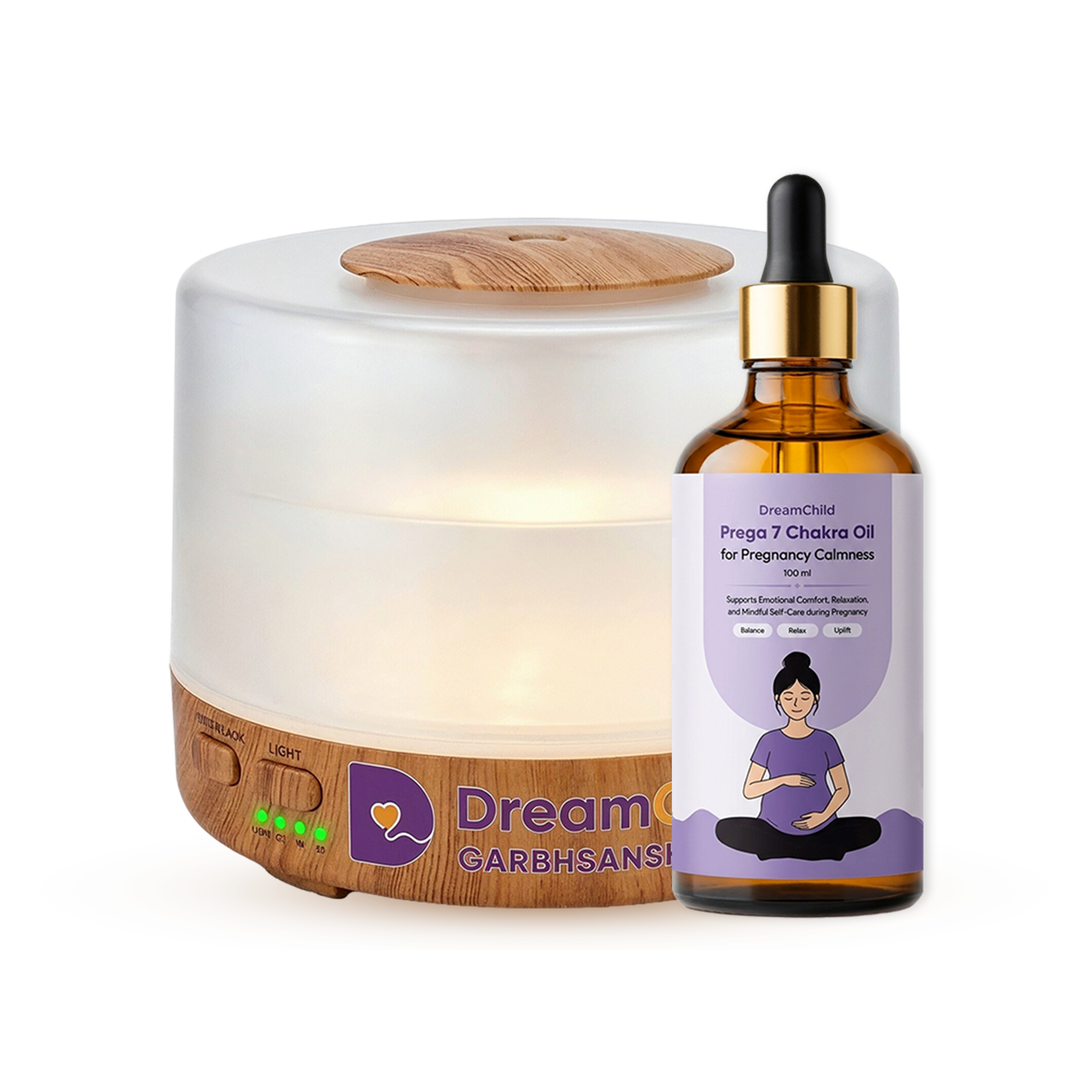 Aroma Oil for Stress-Free Pregnancy & Deep Sleep with Diffuser