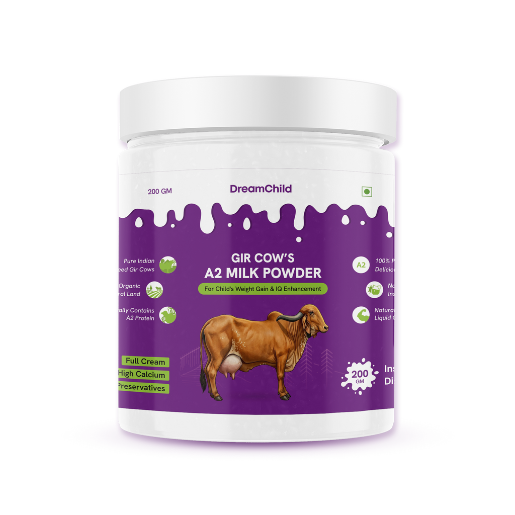 Gir Cow's A2 Milk Powder for Child's Weight Gain & IQ Enhancement, 200g