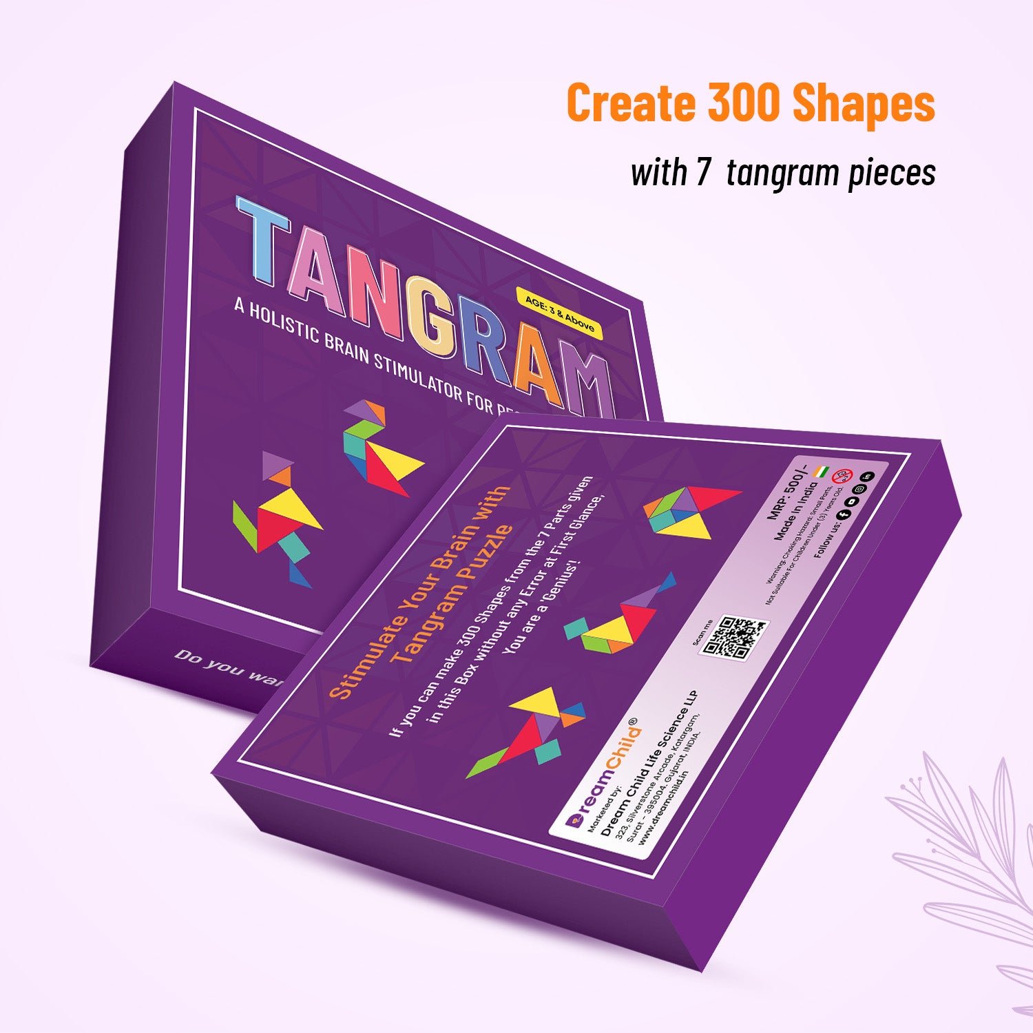 DreamChild Tangram Puzzle (7-Piece Educational Toy)