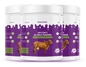 Gir Cow's A2 Milk Powder for Child's Weight Gain & IQ Enhancement, 200g