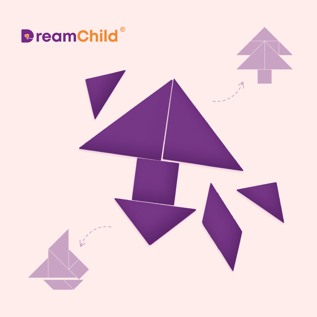 DreamChild Tangram Puzzle (7-Piece Educational Toy)
